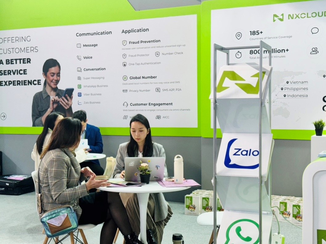 NXCLOUD mang giải pháp Zalo Cloud đến sự kiện Mobile World Congress 2024 - Xây dựng tương lai kết nối toàn cầu.